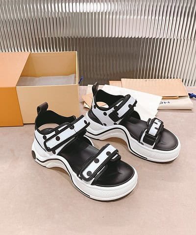 Louis Vuitton Women's LV Archlight Flat Sandal White For Women LV