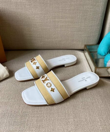 Louis Vuitton Women's Lock It Mule White For Women LV