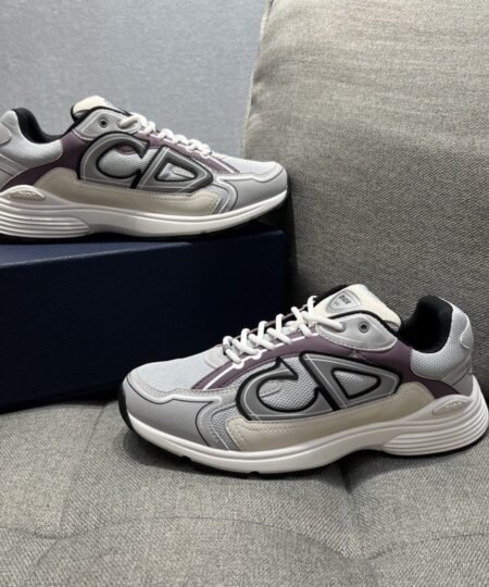 Christian Dior Women's B30 Sneaker Gray Mesh And Lavender For Women CD