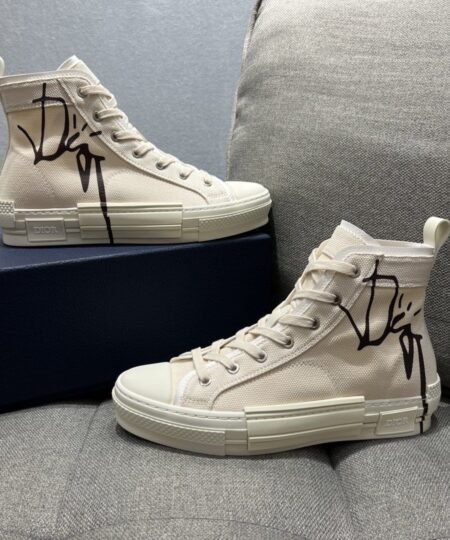 Christian Dior Women's B23 Cactus Jack Dior High-Top Sneaker Beige For Women CD