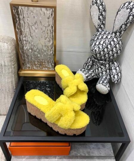 Hermes Figari Sandal Yellow For Women