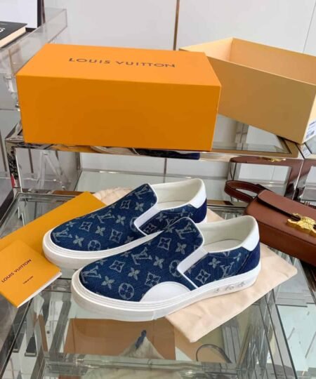 Louis Vuitton Women's Trocadero Slip On Blue For Women LV