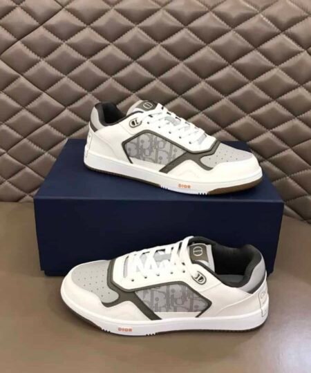 Christian Dior Women's B27 Low-Top Sneaker Gray And White For Women CD