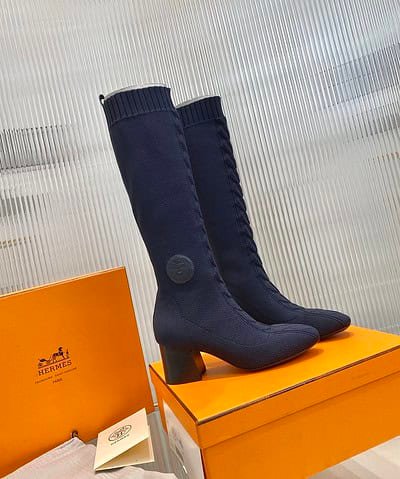 Hermes Fontaine 60 Boot Blue For Women