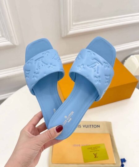 Alternative view of Louis Vuitton Women's Revival Flat Mule Light Blue For Women LV 1A9P7D