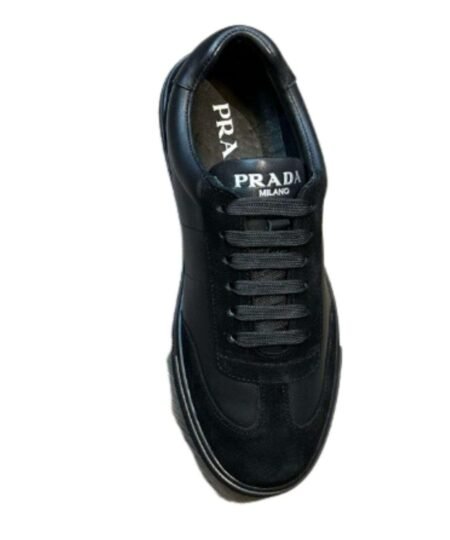 Prada Quilted Low Top Sneaker Black For Women