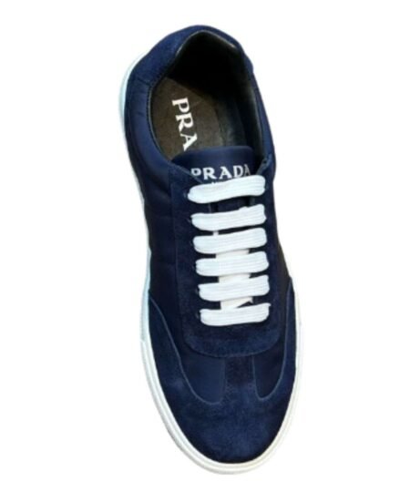 Quilted Low Top Sneaker Navy Blue For Women