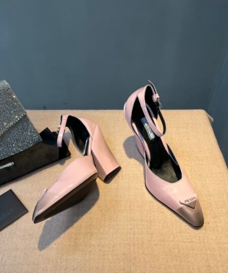 Alternative view of Prada Brushed Pumps Light Pink For Women 3.7 in/ 9.5cm 1I982M_055_F0E18_F_A095