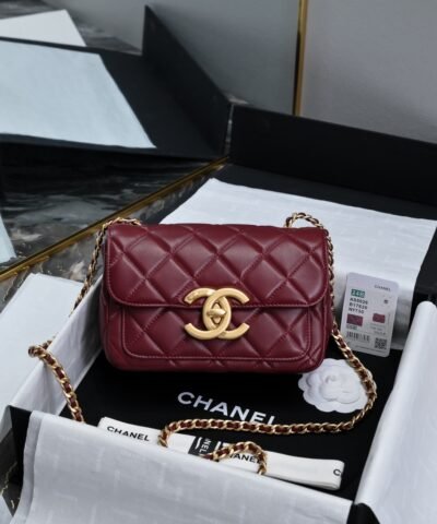 Chanel Small Flap Bag Lambskin And Gold-Tone Metal For Women