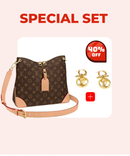 Special Set Louis Vuitton: Louis Vuitton Crossbody 31cm Brown + Louis Vuitton Earrings