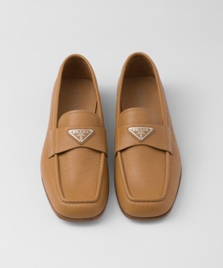 Prada Leather Loafers Natural For Men 2DB213_013_F0018_F_C000