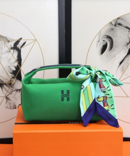 Hermes Bride A Brac Case Green Bag For Women, Women’s Handbags, Shoulder Bags 9.8in/25cm