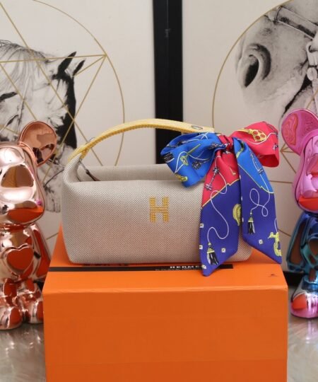 Hermes Bride A Brac Case Grey Bag For Women, Women’s Handbags, Shoulder Bags 9.8in/25cm