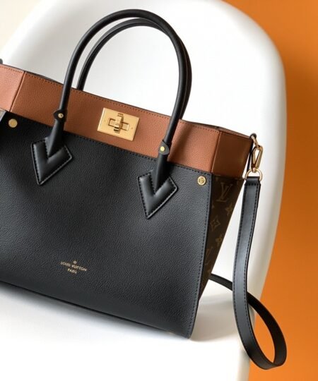 Alternative view of Louis Vuitton On My Side MM Tote Bag Monogram Canvas Black For Women, Women’s Handbags, Shoulder Bags 12in/31cm LV M53823