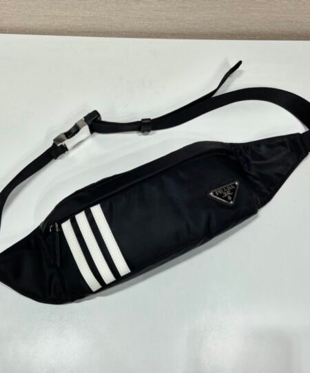 Prada Re-Nylon And Saffiano Belt Bag Black For Women, Women’s Bags 10.2in/26cm 2VL034_1WQ8_F0002_V_ADS