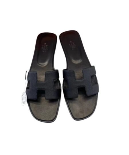 Hermes Oran Sandal Black For Women