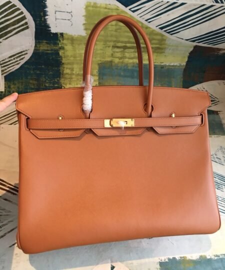 Hermes Birkin Brown For Women Gold Toned Hardware 11.8in/30cm