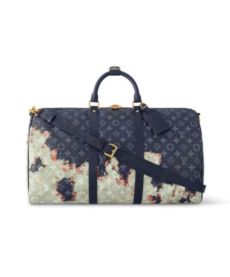 Louis Vuitton Keepall Bandoulière 50 Bag Blue For Men 19,7in/50cm M23773