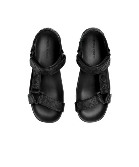 Bottega Veneta Trip Sandal Black For Men – 775305V3HB01000