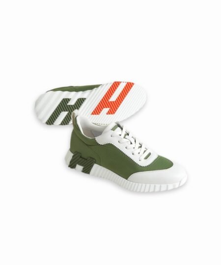 Hermes Bouncing Sneaker Matcha/Blanc For Men H251831ZH6J410
