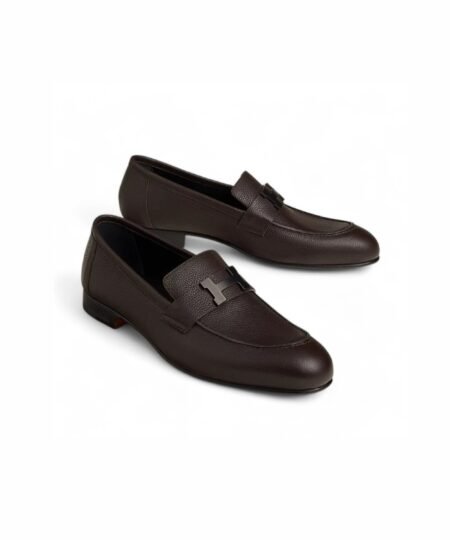 Hermes Paris Loafer Marron Ebene For Men H241883ZAME390