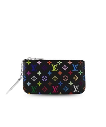 Louis Vuitton LV x TM Key Pouch Multicolore Noir For Women 4.7in/12cm M13664