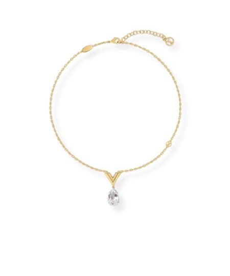 Louis Vuitton V for Vuitton Necklace Golden For Women M02268