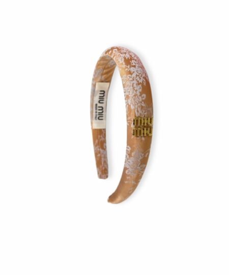 Miu Miu Hairband Brown For Women