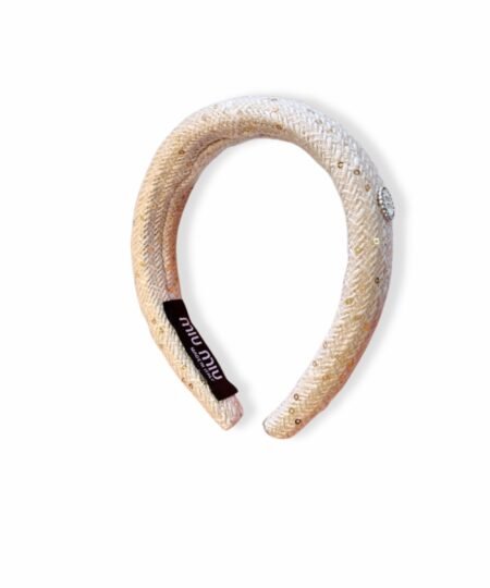 Miu Miu Hairband White For Women
