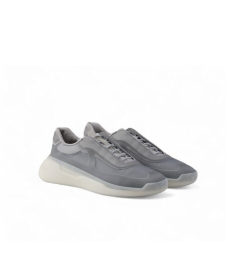 Prada America’s Cup Re-Nylon And Bike Fabric Sneakers Grey For Men 4E3608_78M_F0031_F_G000