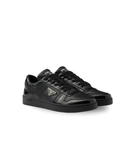 Prada Downtown Leather Sneakers Black For Men 2EE364_3LQB_F0002_F_D001