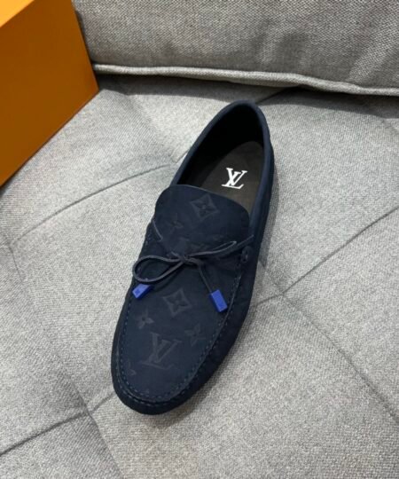Alternative view of Louis Vuittion LV Driver Moccasin Blue For Men LV 1AAF1C