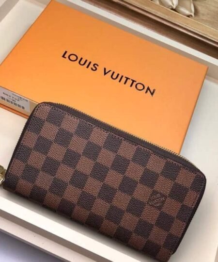 Louis Vuitton Clemence Wallet Damier Ebene Canvas For Women