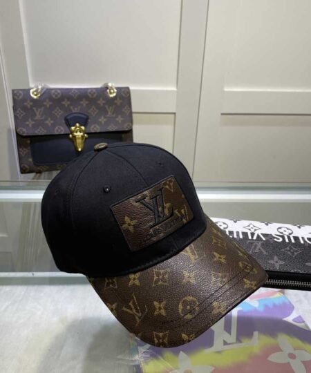 Alternative view of Louis Vuitton Embroidered Logo Baseball Cap Black LV Cap