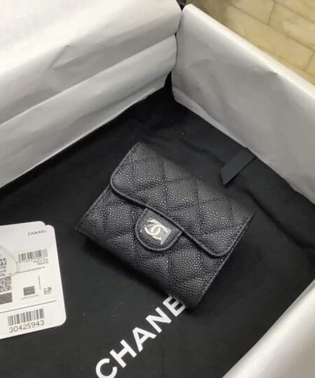 Alternative view of Chanel CO-CO Classic Card Holder 11cm/4.4in Silver Hardware For Women Black AP0214 Y01480 C3906