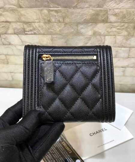 Alternative view of Chanel CO-CO Flap Card Holder Wallet 11.5cm/7.4in Gold Hardware For Women Black