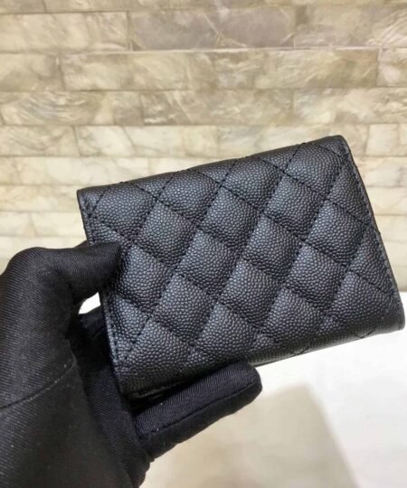 Alternative view of CO-CO Chanel Flap Card Holder Wallet With Gold Toned Hardware 11cm