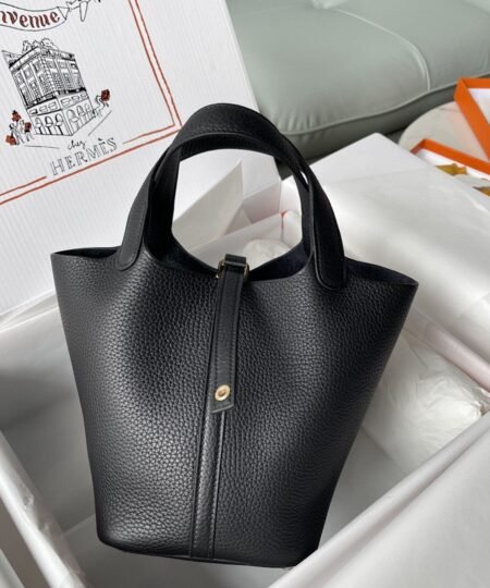 Alternative view of Hermes Picotin Lock 18 Bag Black For Women, Women’s Handbags 7.1in/18cm