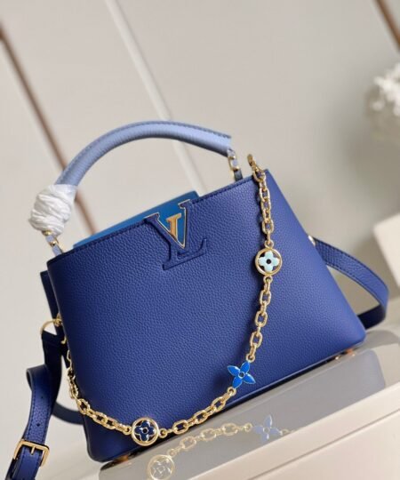 Louis Vuitton Capucines BB Blue For Women, Women’s Handbags, Shoulder Bags And Crossbody Bags 10.6in/27cm LV