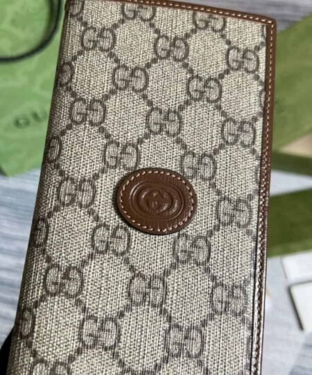 Alternative view of Gucci Marmont Long ID Wallet With Interlocking G Brown For Men 7in/18cm GG