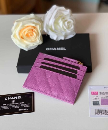 Alternative view of Chanel Flat Card Holder Purple Bag For Women 11.5cm/4.5in