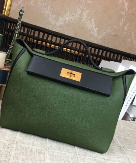 Alternative view of Hermes 24/24 Clemence Swift Green Gold Toned Hardware For Women, Women’s Handbags, Shoulder Bags 11.4in/29cm