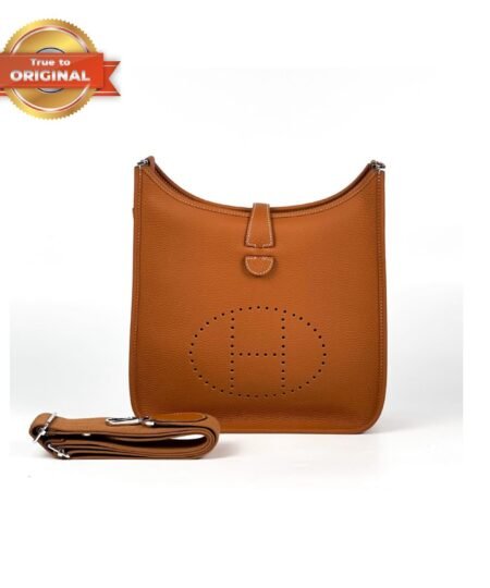 [True-to-ORIGINAL] Hermes Evelyne III 29 Bag Orange With Silver-Toned Hardware For Women, Women’s Shoulder And Crossbody Bags 11.4in/29cm H056277CC9J