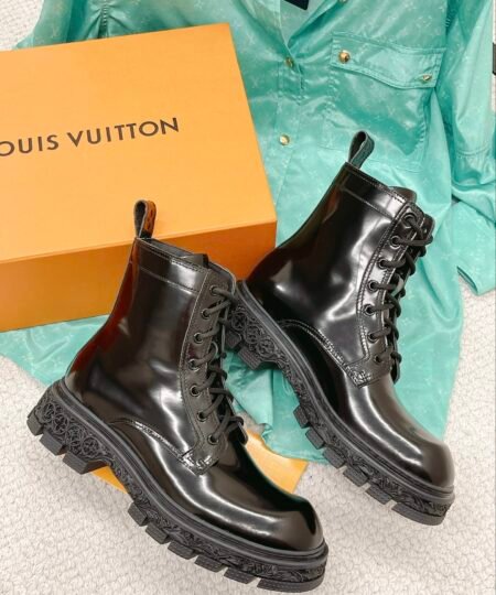 Louis Vuitton LV Baroque Ranger Boot Black For Men LV 1AAH5U