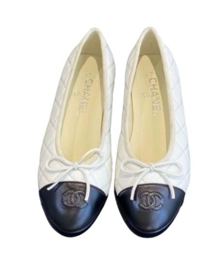 Chanel Ballet Flats White For Women