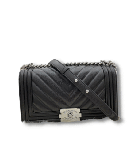 Boy Handbag Black For Women 9.8in/25cm