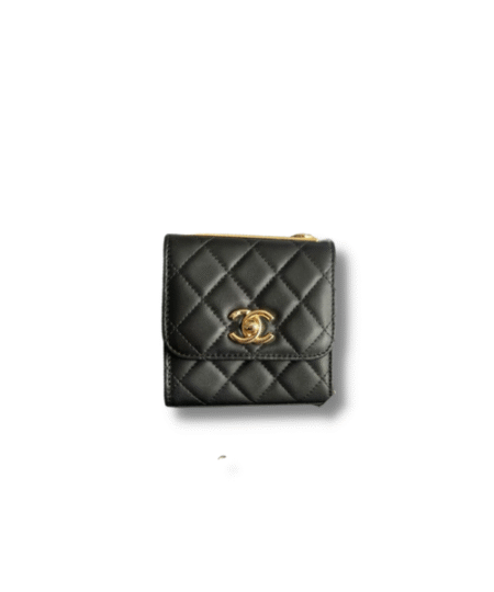 Clutch With Chain Black/White For Women 4.3in/11cm