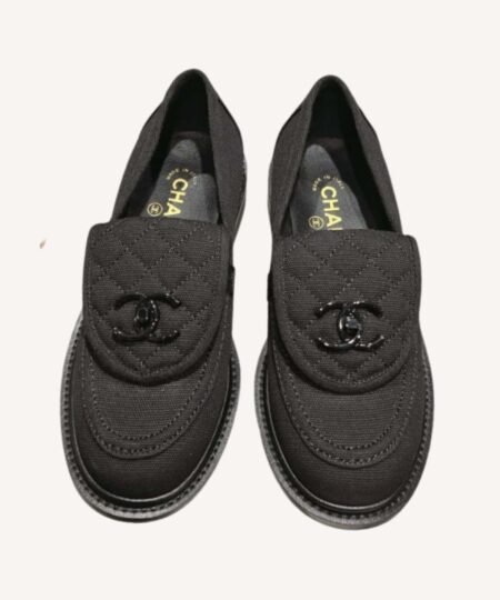 Chanel Moccasins Black For Women