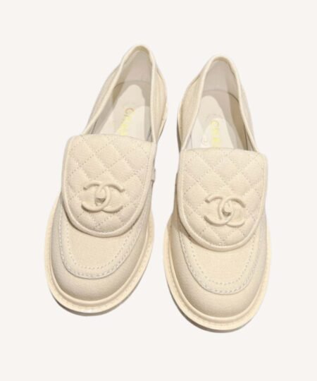 Chanel Moccasins White For Women