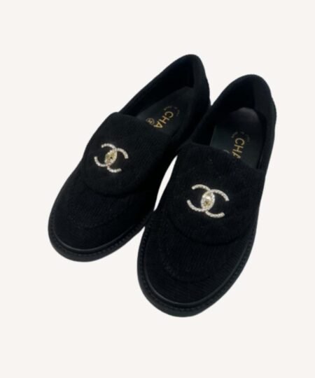 Chanel Moccasins Black For Women